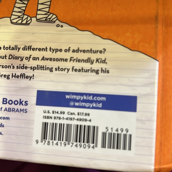 Diary of a Wimpy Kid set of 3 hardcover books by Jeff Kinney new! Never used! - Picture 5 of 5